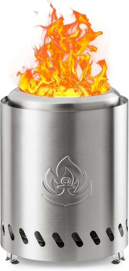 6.7" Portable Smokeless Tabletop Fire Pit, Low Smoke Burning Tabletop Fire Pit Fuel