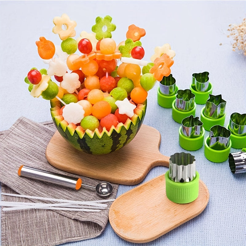 Multifunctional Stainless Steel Vegetable and Cookie Cutter Set