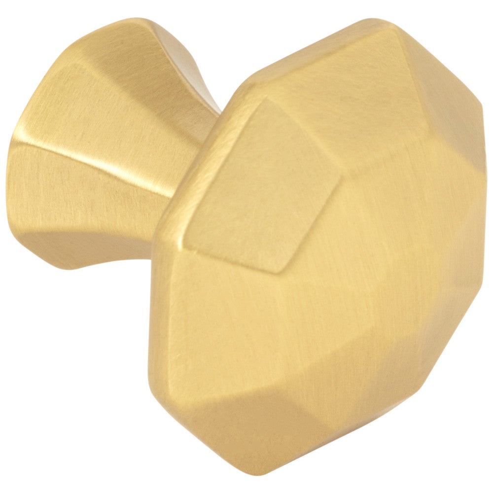 1-1/4" Overall Length Satin Nickel Octagonal Wheeler Cabinet Knob