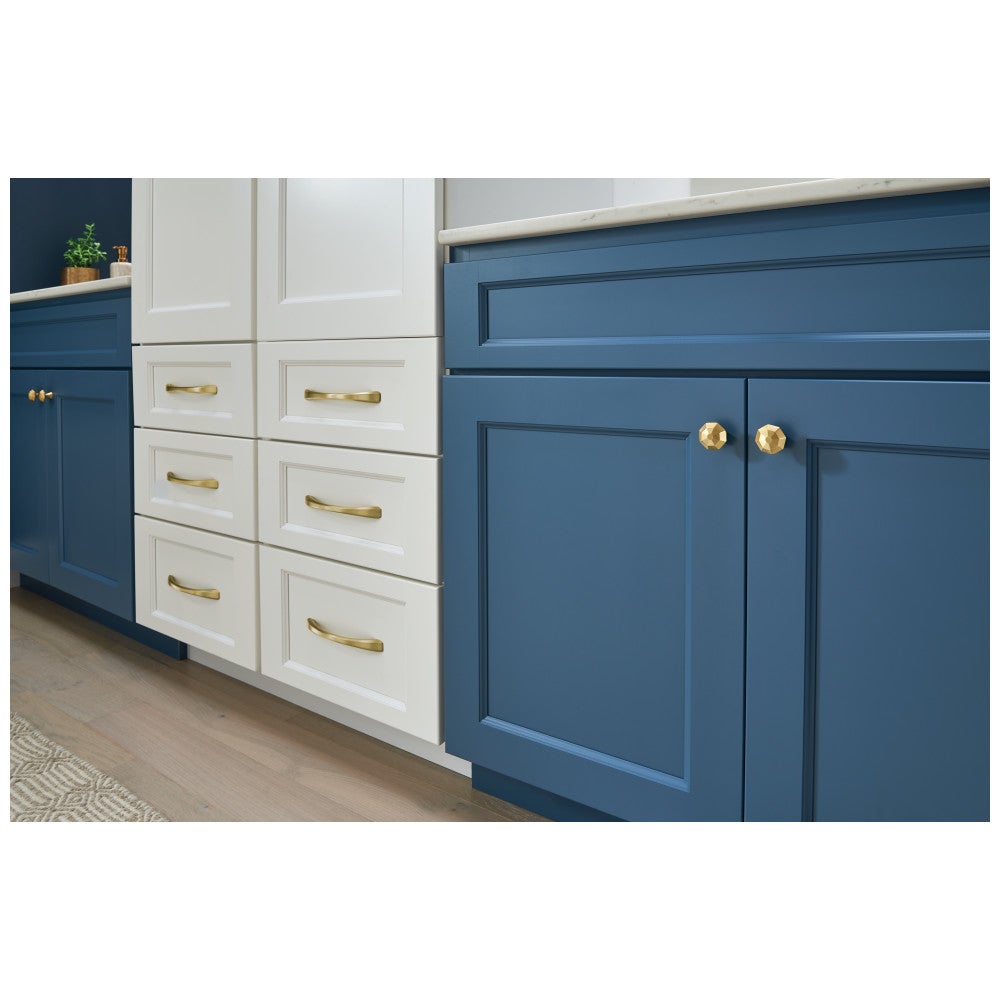 1-1/4" Overall Length Satin Nickel Octagonal Wheeler Cabinet Knob