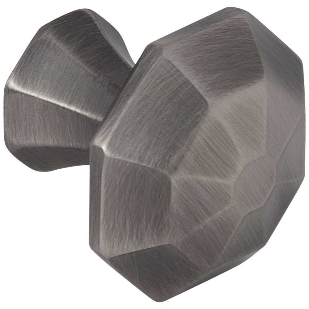 1-1/4" Overall Length Satin Nickel Octagonal Wheeler Cabinet Knob