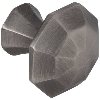 1-1/4" Overall Length Satin Nickel Octagonal Wheeler Cabinet Knob