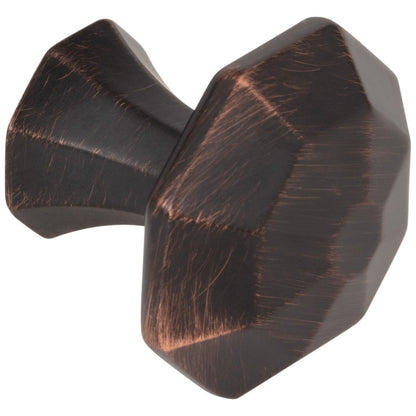 1-1/4" Overall Length Satin Nickel Octagonal Wheeler Cabinet Knob