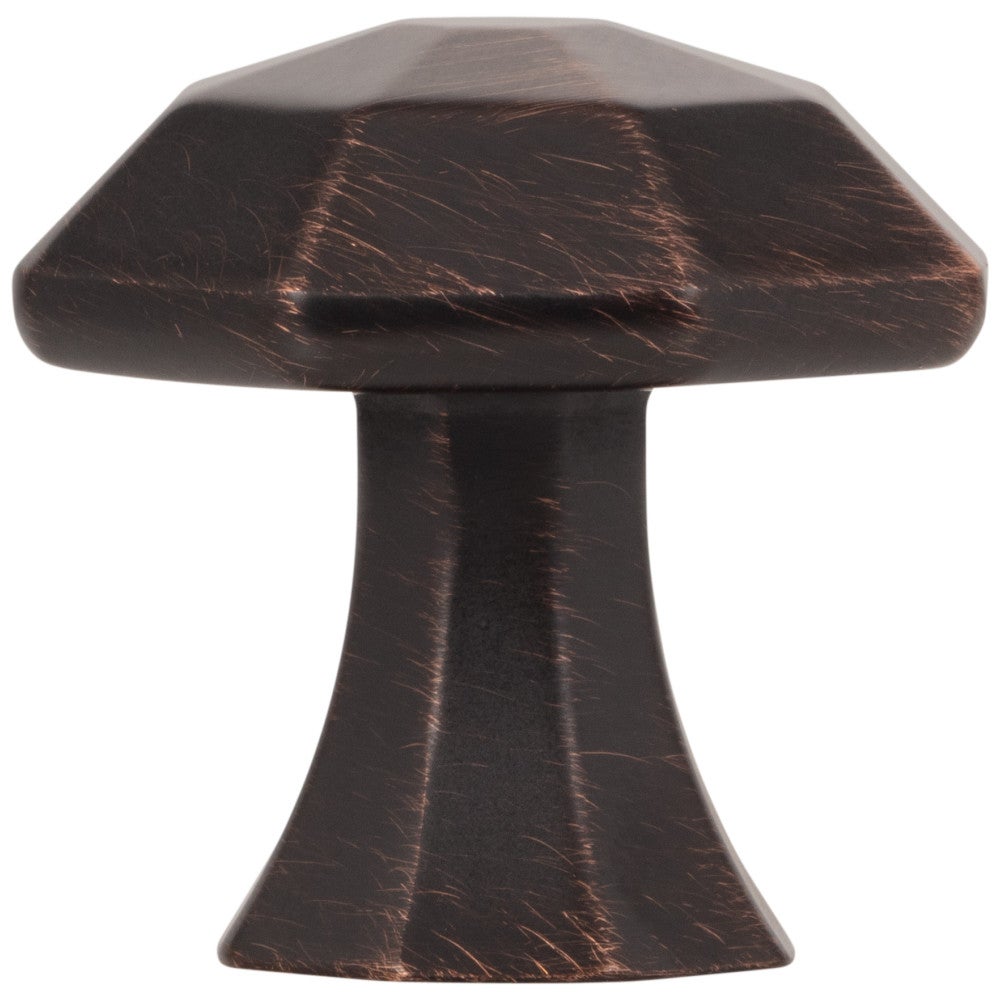 1-1/4" Overall Length Satin Nickel Octagonal Wheeler Cabinet Knob