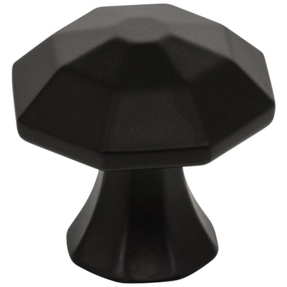 1-1/4" Overall Length Satin Nickel Octagonal Wheeler Cabinet Knob