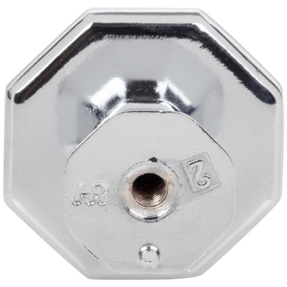 1-1/4" Overall Length Satin Nickel Octagonal Wheeler Cabinet Knob