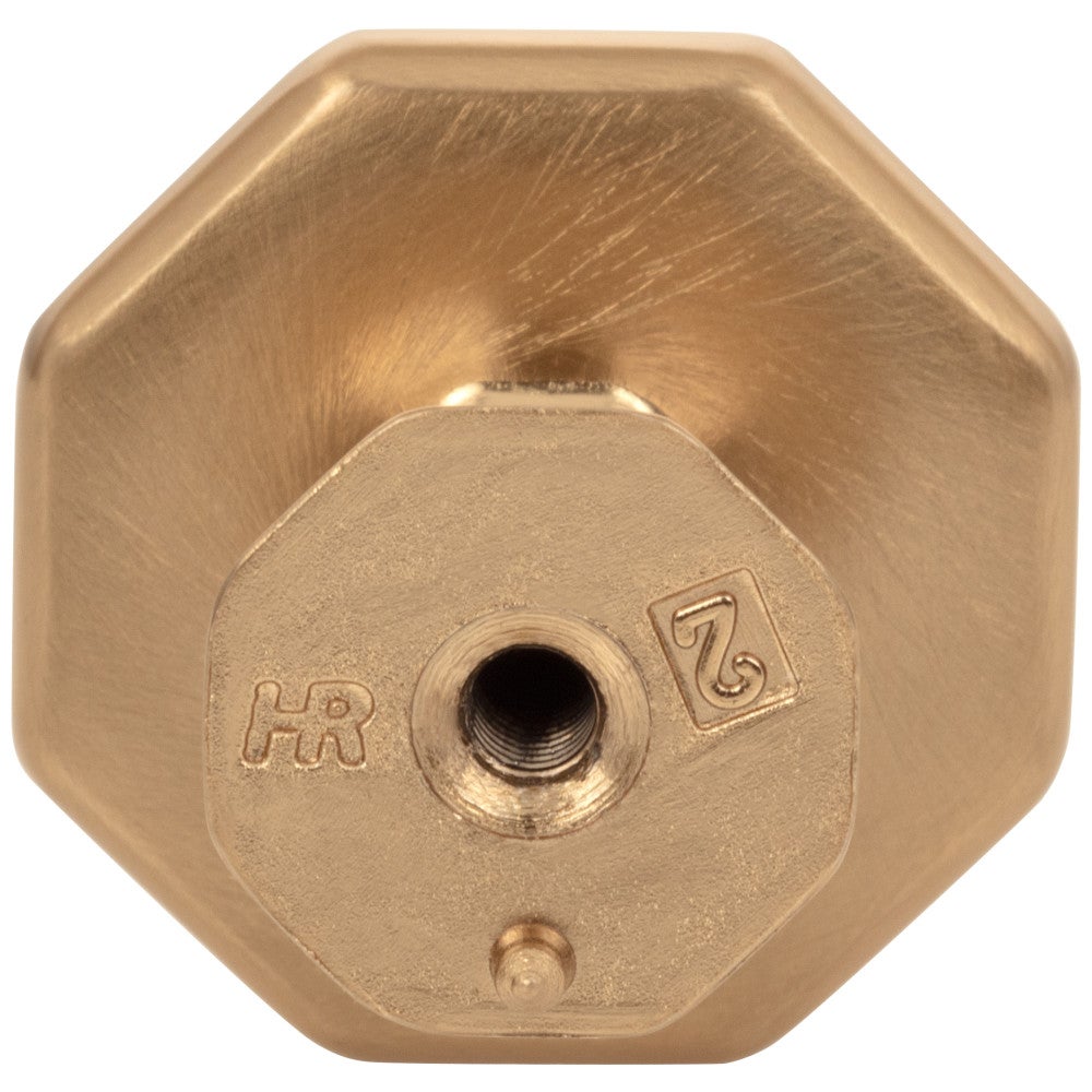 1-1/4" Overall Length Satin Nickel Octagonal Wheeler Cabinet Knob