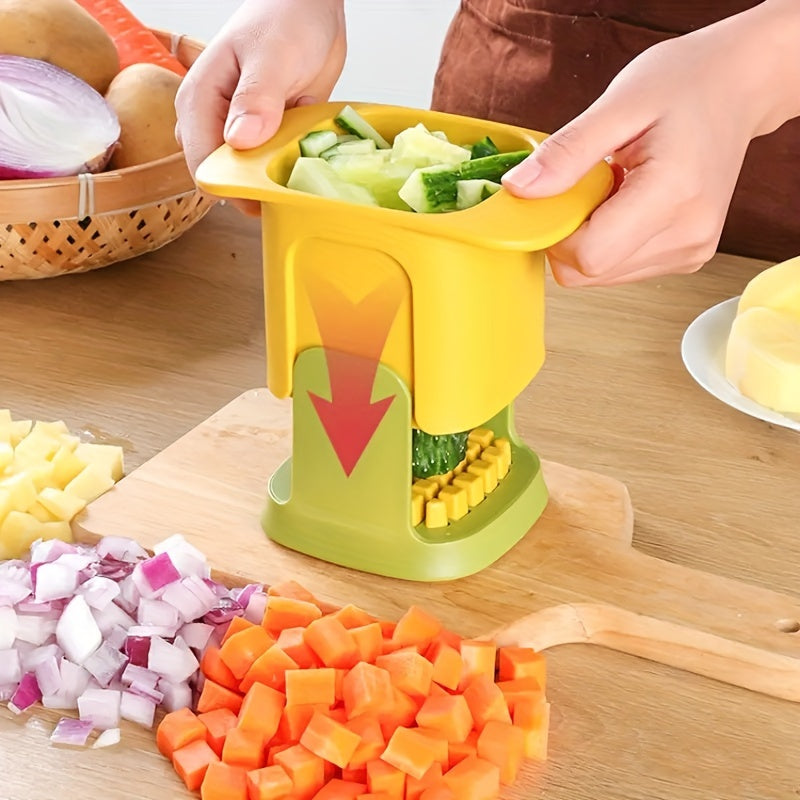 Versatile Manual Vegetable Chopper  Fry Cutter  Stainless Steel