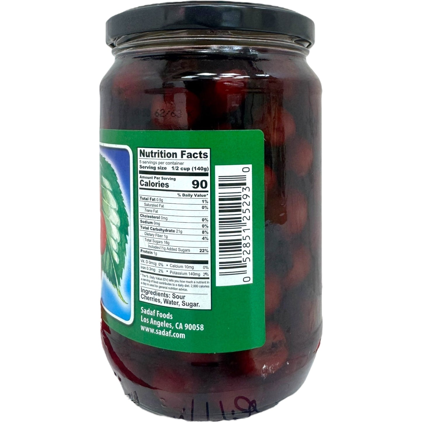 Sadaf Pitted Sour Cherries In Light Syrup 700g - Sweet And Tart Delights