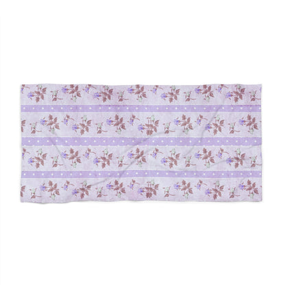 Customizable: Elegant Floral Beach Towel, Summer Accessory, Pool Day Essential, Beach Blanket, Gift for Beach Lovers