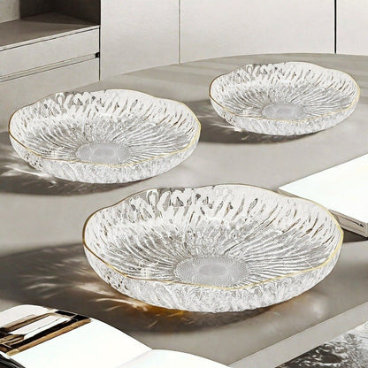 PetalShaped Snack Plates Set 3 Stylish Serving Platters