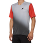 100% Celium Jersey - Short-Sleeve - Gray/Racer Red - Small 40011-00010