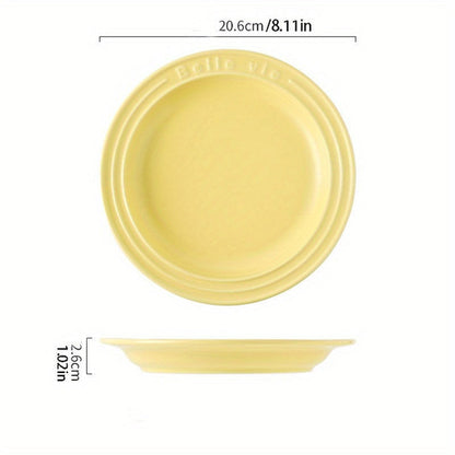 Nordic Style Ceramic Salad Plate  Versatile Tableware Essential