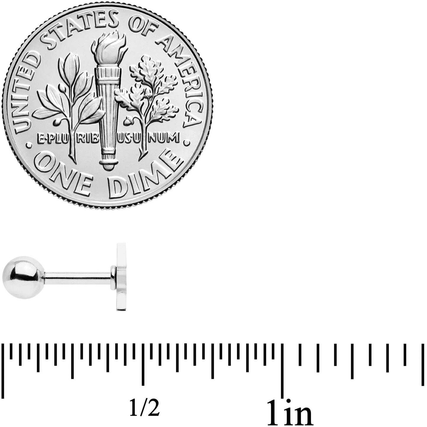 18G Clear CZ Gem Heart Cartilage Tragus Set of 8