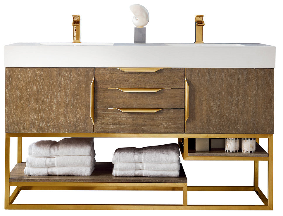 Columbia 59" Double Vanity Cabinet