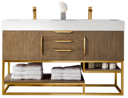 Columbia 59" Double Vanity Cabinet