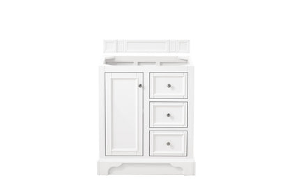 De Soto 30" Single Vanity Cabinet, Bright White