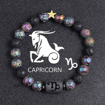 European and American Zodiac Twelve Constellation Bracelet - Beaded Design