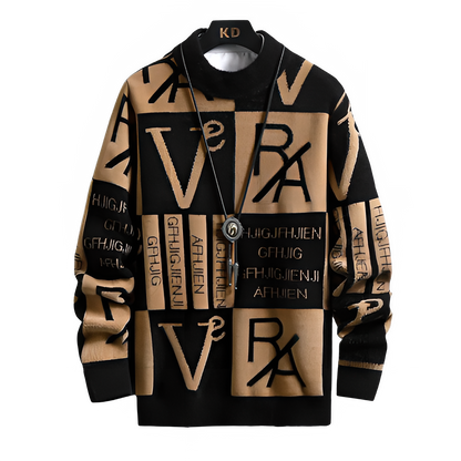 Men Knitted Sweater Stripe Pullovers Printing Round Neck Sweater Autumn/Winter Designer Quality Casual Men Clothing Jumper