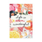 Life is Wonderful Canvas Wall Art, Colorful Decor, Inspirational Gift, Home Display, Summery Wall Art, Motivational Print