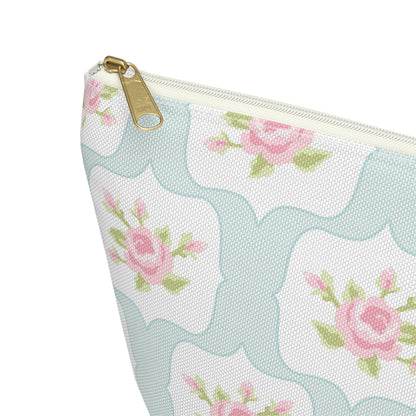 Customizable: Chic Floral Accessory Pouch, Makeup Bag, Cosmetic Case, Toiletries Organizer, Gift for Her
