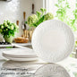 Artena 4Piece Embossed Porcelain Dinner Plate Set