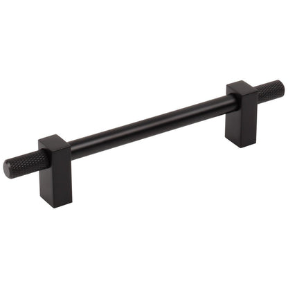 96 mm Center-to-Center Satin Nickel Larkin 4 Knurled Ends Cabinet Bar Pull