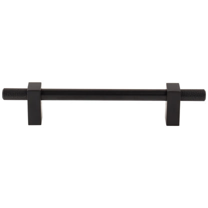 96 mm Center-to-Center Satin Nickel Larkin 4 Knurled Ends Cabinet Bar Pull
