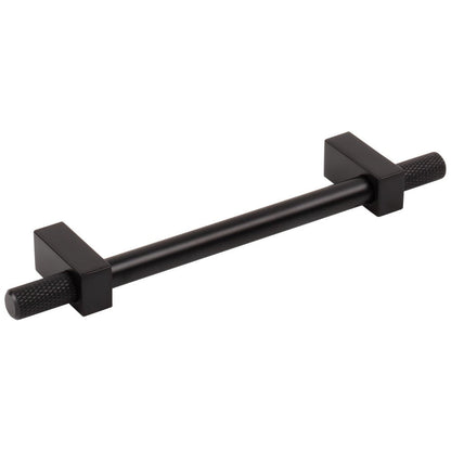 96 mm Center-to-Center Satin Nickel Larkin 4 Knurled Ends Cabinet Bar Pull