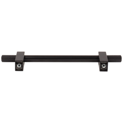 96 mm Center-to-Center Satin Nickel Larkin 4 Knurled Ends Cabinet Bar Pull