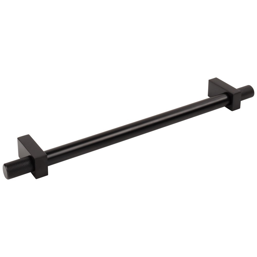 96 mm Center-to-Center Satin Nickel Larkin 4 Knurled Ends Cabinet Bar Pull