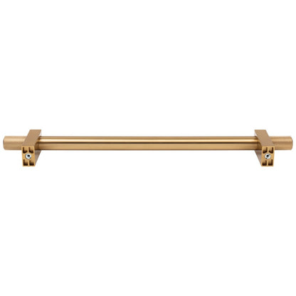 96 mm Center-to-Center Satin Nickel Larkin 4 Knurled Ends Cabinet Bar Pull