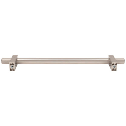 96 mm Center-to-Center Satin Nickel Larkin 4 Knurled Ends Cabinet Bar Pull