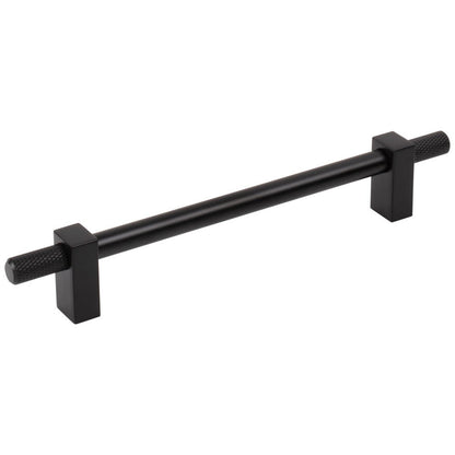 96 mm Center-to-Center Satin Nickel Larkin 4 Knurled Ends Cabinet Bar Pull