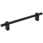 96 mm Center-to-Center Satin Nickel Larkin 4 Knurled Ends Cabinet Bar Pull