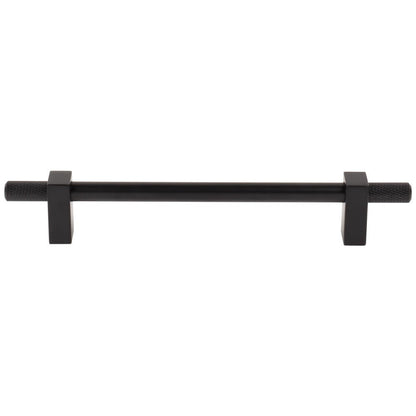 96 mm Center-to-Center Satin Nickel Larkin 4 Knurled Ends Cabinet Bar Pull