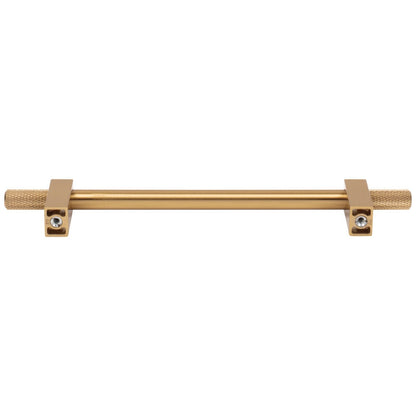 96 mm Center-to-Center Satin Nickel Larkin 4 Knurled Ends Cabinet Bar Pull