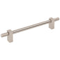 96 mm Center-to-Center Satin Nickel Larkin 4 Knurled Ends Cabinet Bar Pull