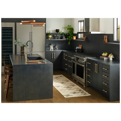 96 mm Center-to-Center Satin Nickel Larkin 4 Knurled Ends Cabinet Bar Pull