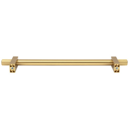96 mm Center-to-Center Satin Nickel Larkin 4 Knurled Ends Cabinet Bar Pull