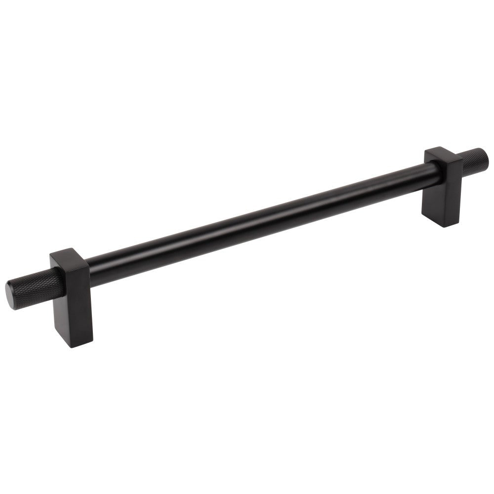96 mm Center-to-Center Satin Nickel Larkin 4 Knurled Ends Cabinet Bar Pull