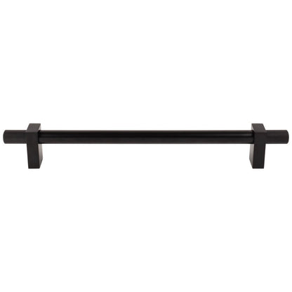 96 mm Center-to-Center Satin Nickel Larkin 4 Knurled Ends Cabinet Bar Pull