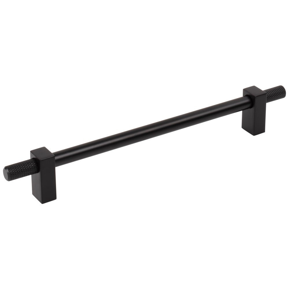 96 mm Center-to-Center Satin Nickel Larkin 4 Knurled Ends Cabinet Bar Pull