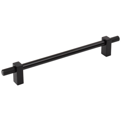 96 mm Center-to-Center Satin Nickel Larkin 4 Knurled Ends Cabinet Bar Pull