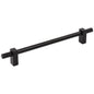 96 mm Center-to-Center Satin Nickel Larkin 4 Knurled Ends Cabinet Bar Pull