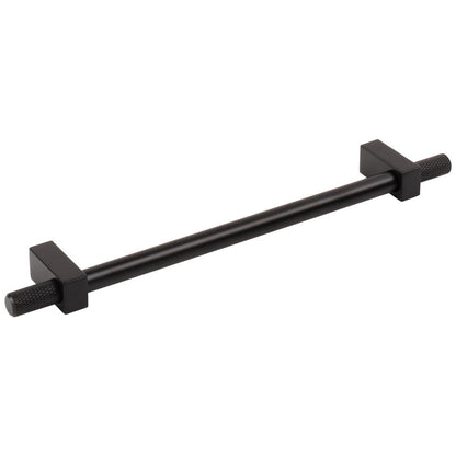 96 mm Center-to-Center Satin Nickel Larkin 4 Knurled Ends Cabinet Bar Pull