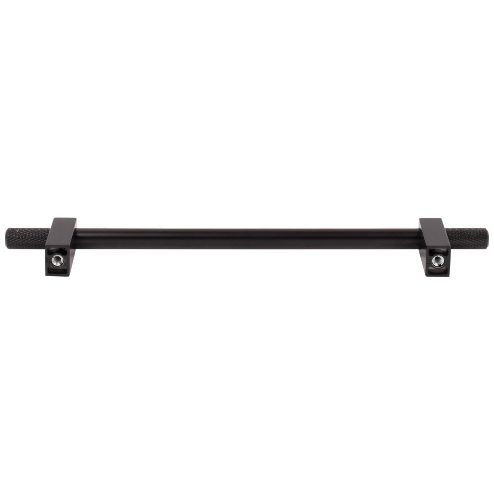 96 mm Center-to-Center Satin Nickel Larkin 4 Knurled Ends Cabinet Bar Pull