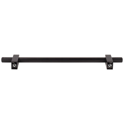 96 mm Center-to-Center Satin Nickel Larkin 4 Knurled Ends Cabinet Bar Pull