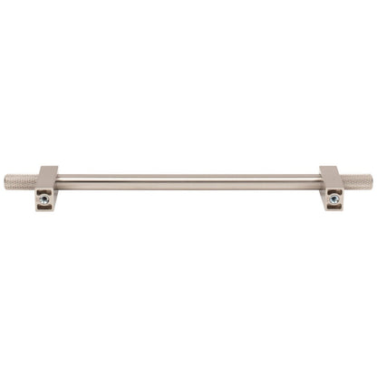 96 mm Center-to-Center Satin Nickel Larkin 4 Knurled Ends Cabinet Bar Pull