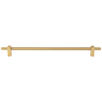 96 mm Center-to-Center Satin Nickel Larkin 4 Knurled Ends Cabinet Bar Pull